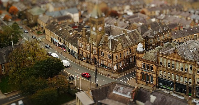 A picture of Heywood from above